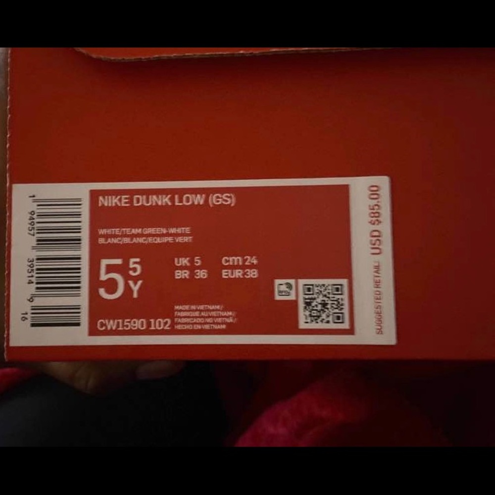 SOLD MICHIGAN STATE DUNKS SIZE 5.5Y